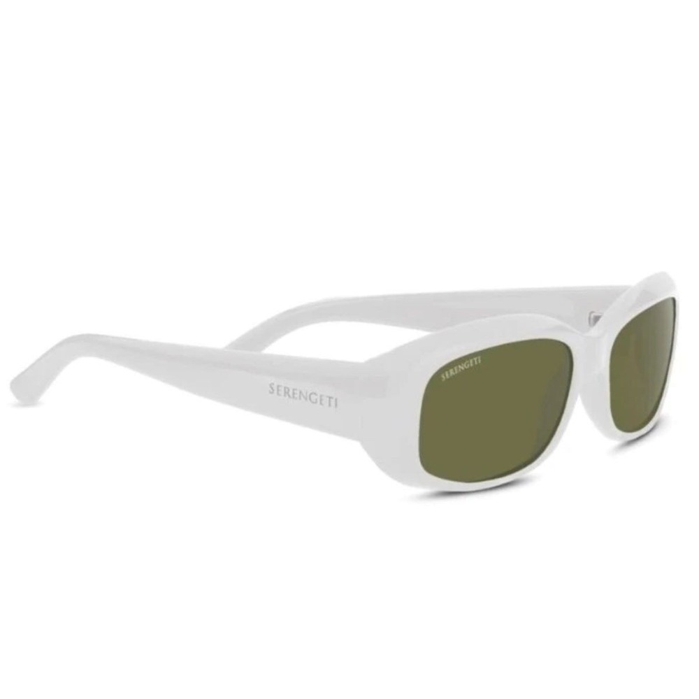 SERENGETI Bianca SS008001 Polarized 555nm‎ Sunglasses Matte White Women